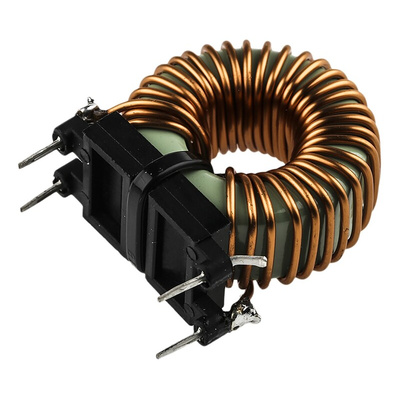 Roxburgh EMC 90 μH Ferrite Leaded Inductor, 8A Idc, 25mΩ Rdc 250 V ac, SMV