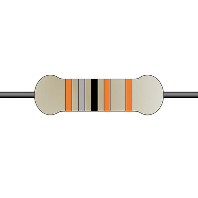 Yageo 1.8kΩ Metal Film Fixed Resistor 0.6W ±1% MF0207FTE52-1K8