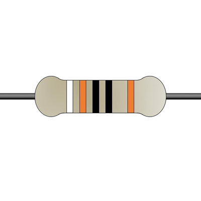 Yageo 910Ω Metal Film Fixed Resistor 0.6W ±1% MF0207FTE52-910R