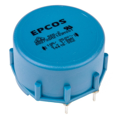 EPCOS 1.8 mH ±30% Ferrite Current Compensated Choke, 10A Idc, 14mΩ Rdc, B82721A