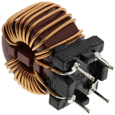 Wurth 1 mH ±30% Leaded Inductor, 3A Idc, 35mΩ Rdc, WE-CMB