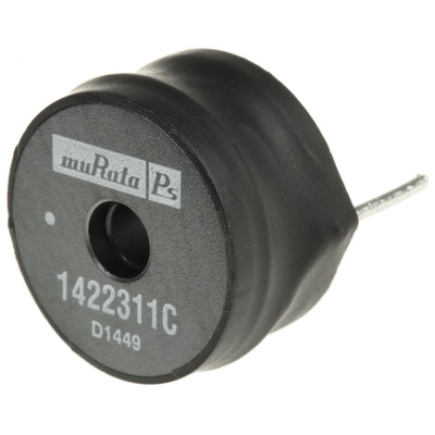 Murata 22 μH ±15% Leaded Inductor, Max SRF:9.3MHz, Q:64, 11A Idc, 11mΩ Rdc, 1400