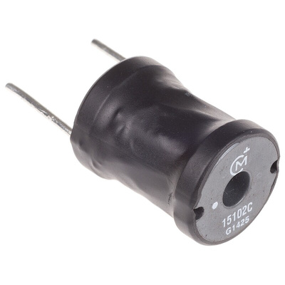 Murata 1 μH ±20% Leaded Inductor, Max SRF:142MHz, Q:151, 16.2A Idc, 2760mΩ Rdc, 1500