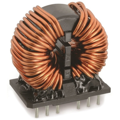 Wurth 2 x 14 mH -30 → +50% Nano Crystalline Common Mode Choke, Max SRF:1 kHz → 300 MHz, 8A Idc, 2 x 27mΩ