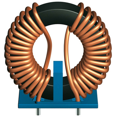 EPCOS 2.2 mH ±30% Ferrite Power Line Choke, Max SRF:10kHz, 16A Idc, 7.1mΩ Rdc 250 V ac, B82726S