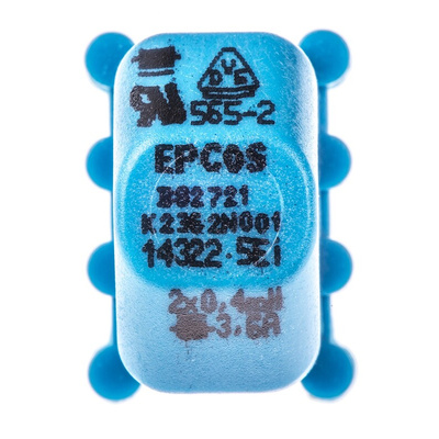 EPCOS 400 μH ±30% Ferrite Current Compensated Choke, 3.6A Idc, 35mΩ Rdc, B82721A