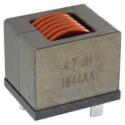 Vishay 4.7 μH ±20% Iron Powder Leaded Inductor, Max SRF:15MHz, 45A Idc, 0.95mΩ Rdc, IHDM-1008BC-30