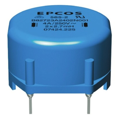 EPCOS 27 mH ±30% Ferrite Current Compensated Choke, 1A Idc, 750mΩ Rdc, B82721A