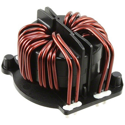 Schaffner 250 μH -30 → +50% Current Compensated Choke, Max SRF:400Hz, 50A Idc, 0.9mΩ Rdc 600,1000 V ac V dc, RB