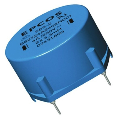 EPCOS 27 mH ±30% Ferrite Power Line Choke, 1.4A Idc, 460mΩ Rdc 250 V ac, B82721A