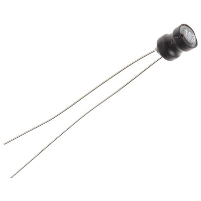 Murata 10 μH ±10% Leaded Inductor, Max SRF:1kHz, 950mA Idc, 140mΩ Rdc, 1100R