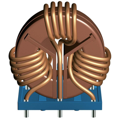 EPCOS 570 μH -30 → +50% Ferrite Power Line Choke, Max SRF:100kHz, 35A Idc, 1.4mΩ Rdc 350 V ac, B82747E