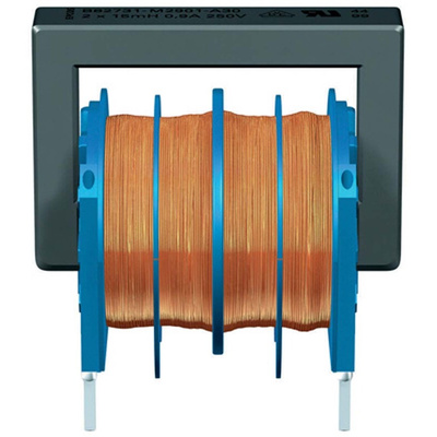 EPCOS 47 mH -30 → +50% Ferrite Power Line Choke, Max SRF:10kHz, 500mA Idc, 2Ω Rdc 250 V ac, B82731M