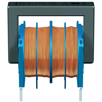 EPCOS 39 mH -30 → +50% Ferrite Power Line Choke, Max SRF:10kHz, 600mA Idc, 1.5Ω Rdc 250 V ac, B82731M