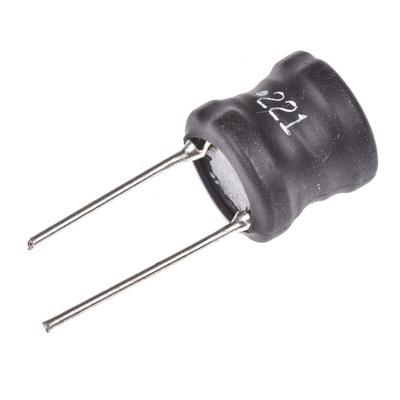 Bourns 220 μH ±10% Ferrite DR Leaded Inductor, Max SRF:3.4MHz, Q:40, 680mA Idc, 250mΩ Rdc, RLB