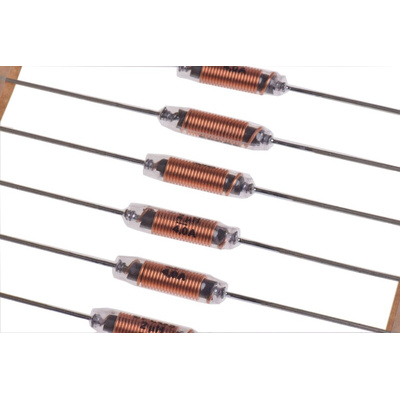 EPCOS 2 μH ±20% Carbonyl Iron Leaded Inductor, Max SRF:186MHz, 4A Idc, 20mΩ Rdc 500 V ac, VHF