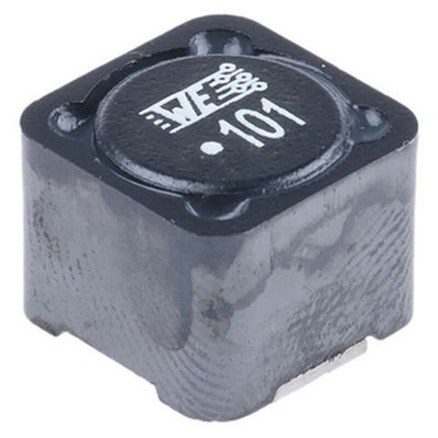 Wurth, WE-PD, 1210 Shielded Wire-wound SMD Inductor 100 μH ±20% Wire-Wound 2.5A Idc