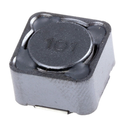 Bourns, SRR1280, 1280 Shielded Wire-wound SMD Inductor with a Ferrite Core, 100 μH ±20% Wire-Wound 2.1A Idc Q:18