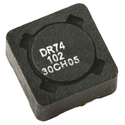 Cooper Bussmann, DR73/74/125/127, 74 Shielded Wire-wound SMD Inductor with a Ferrite Core, 8.2 μH ±20% Wire-Wound 3.4A
