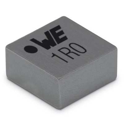 Wurth, WE-MAPI, 4020 Shielded Wire-wound SMD Inductor with a Magnetic Iron Alloy Core, 1 μH ±20% Moulded 7.2A Idc