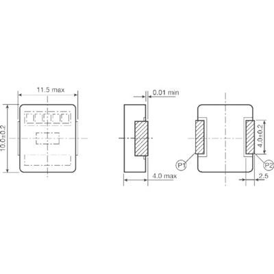 Panasonic, PCC-M104L Wire-wound SMD Inductor with a Metal Composite Core, 360 nH ±20% Wire-Wound 24A Idc