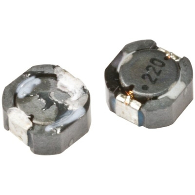 Murata, D63LCB, 2424 (6060) Shielded Wire-wound SMD Inductor with a Ferrite Core, 22 μH ±20% Shielded 1.34A Idc