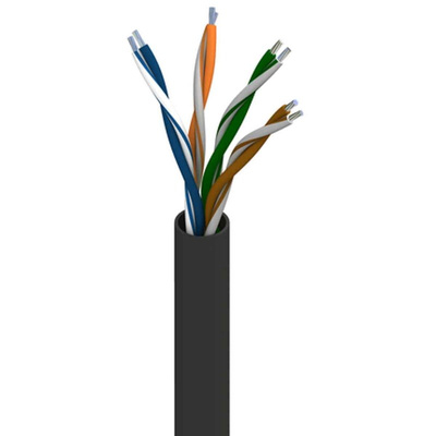 Belden Cat5e Ethernet Cable, U/UTP, Black PVC Sheath, 305m, Flame Retardant