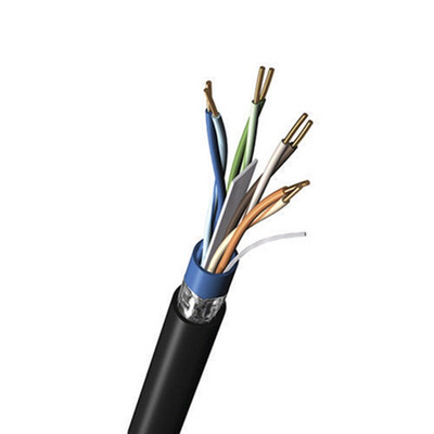 Belden Cat6 Ethernet Cable, F/UTP, Black PVC Sheath, 305m
