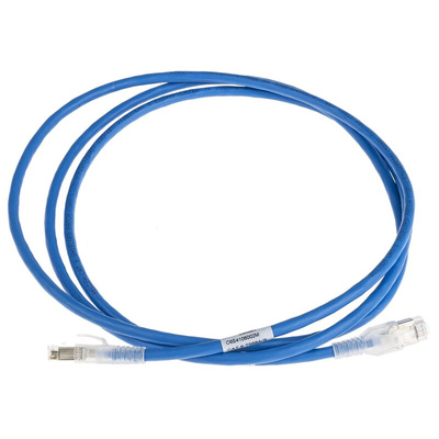 Belden Cat6 Male RJ45 to Male RJ45 Ethernet Cable, S/FTP, Blue LSZH Sheath, 2m, Low Smoke Zero Halogen (LSZH)