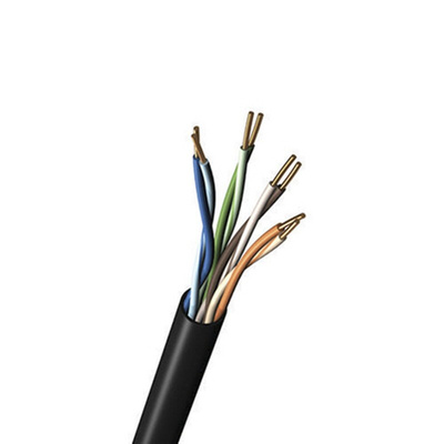 Belden Cat5e Ethernet Cable, U/UTP, Black PVC Sheath, 305m