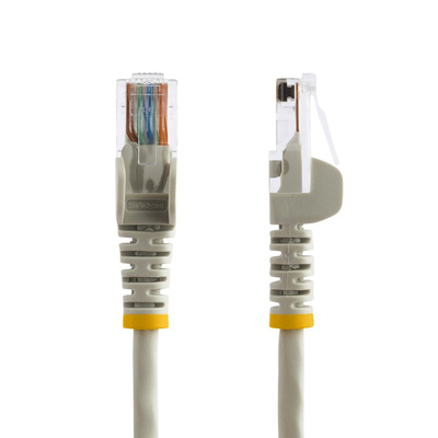 Startech Cat5e Male RJ45 to Male RJ45 Ethernet Cable, U/UTP, Grey PVC Sheath, 3m, CM Rated