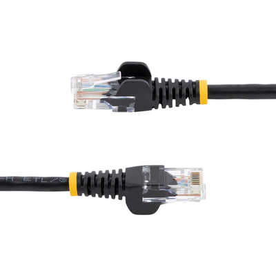 StarTech.com Cat5e Male RJ45 to Male RJ45 Ethernet Cable, U/UTP, Black PVC Sheath, 5m, CM Rated