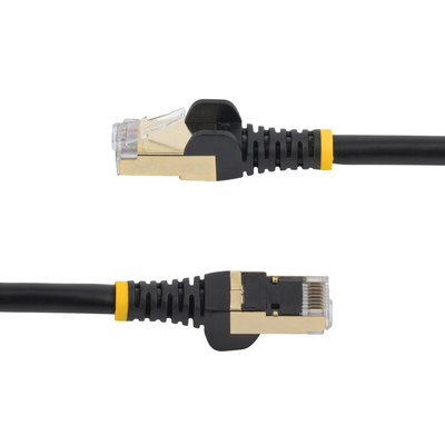 StarTech.com Cat6a Male RJ45 to Male RJ45 Ethernet Cable, STP, Black PVC Sheath, 0.5m, CMG Rated