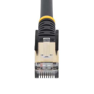 StarTech.com Cat6a Male RJ45 to Male RJ45 Ethernet Cable, STP, Black PVC Sheath, 0.5m, CMG Rated