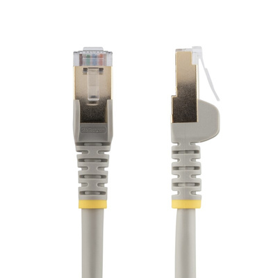 Startech Cat6a Male RJ45 to Male RJ45 Ethernet Cable, STP, Grey PVC Sheath, 0.5m, CMG Rated