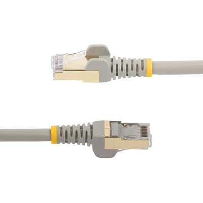 Startech Cat6a Male RJ45 to Male RJ45 Ethernet Cable, STP, Grey PVC Sheath, 0.5m, CMG Rated