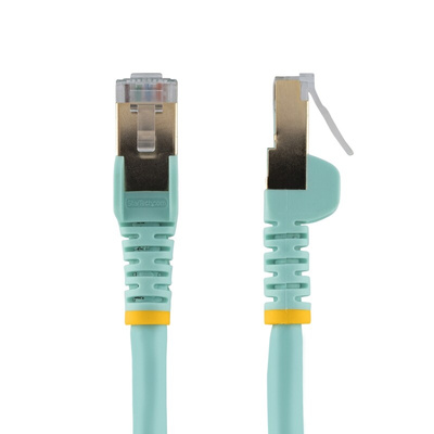 StarTech.com Cat6a Male RJ45 to Male RJ45 Ethernet Cable, STP, Light Blue PVC Sheath, 1m, CMG Rated