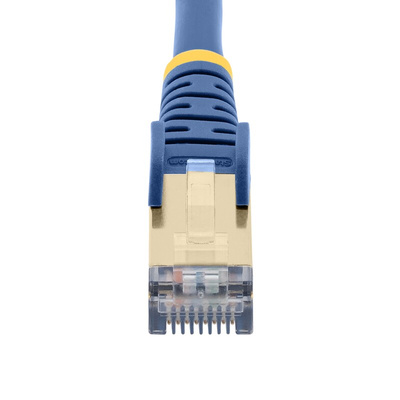Startech Cat6a Male RJ45 to Male RJ45 Ethernet Cable, STP, Blue PVC Sheath, 2m, CMG Rated