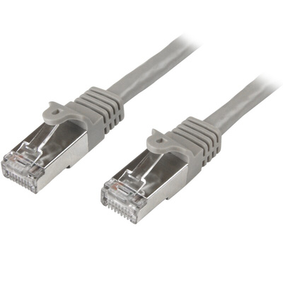 Startech Cat6 Male RJ45 to Male RJ45 Ethernet Cable, S/FTP, Grey PVC Sheath, 1m, CMG Rated