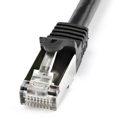 Startech Cat6 Male RJ45 to Male RJ45 Ethernet Cable, S/FTP, Black PVC Sheath, 1m, CMG Rated