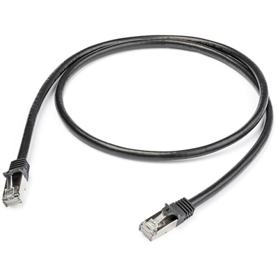Startech Cat6 Male RJ45 to Male RJ45 Ethernet Cable, S/FTP, Black PVC Sheath, 1m, CMG Rated