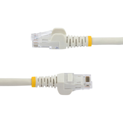 Startech Cat6 Male RJ45 to Male RJ45 Ethernet Cable, U/UTP, White PVC Sheath, 0.5m, CMG Rated