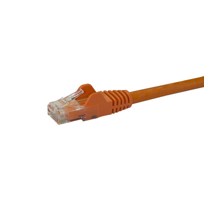 Startech Cat6 Male RJ45 to Male RJ45 Ethernet Cable, U/UTP, Orange PVC Sheath, 10m, CMG Rated