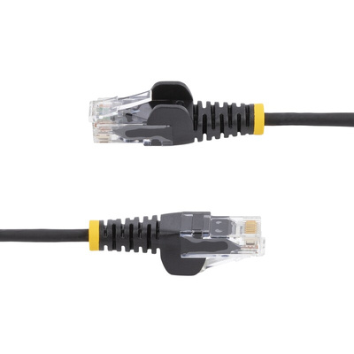 StarTech.com Cat6 Male RJ45 to Male RJ45 Ethernet Cable, U/UTP, Black PVC Sheath, 2m, Low Smoke Zero Halogen (LSZH)