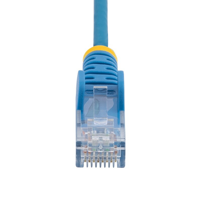 StarTech.com Cat6 Straight Male RJ45 to Straight Male RJ45 Ethernet Cable, U/UTP, Blue PVC Sheath, 2m, Low Smoke Zero