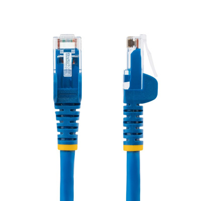 StarTech.com Cat6 Straight Male RJ45 to Straight Male RJ45 Ethernet Cable, U/UTP, Blue LSZH Sheath, 1m, Low Smoke Zero