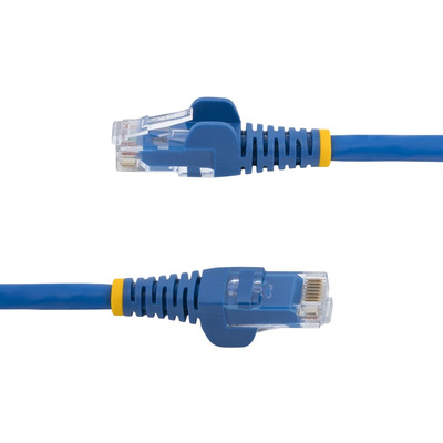 StarTech.com Cat6 Straight Male RJ45 to Straight Male RJ45 Ethernet Cable, U/UTP, Blue LSZH Sheath, 5m, Low Smoke Zero