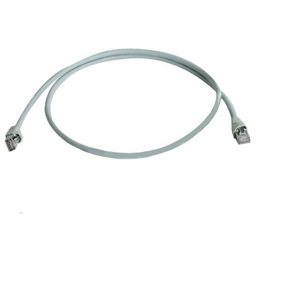 Telegartner Cat6a Straight Male RJ45 to Male RJ45 Ethernet Cable, S/FTP, Grey LSZH Sheath, 3m, Low Smoke Zero Halogen