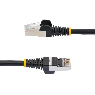StarTech.com Cat6a Male RJ45 to Male RJ45 Ethernet Cable, Braid, Black, 2m, Low Smoke Zero Halogen (LSZH)