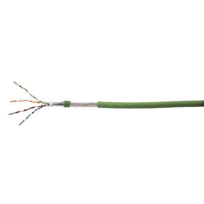 AXINDUS Cat5e Ethernet Cable, SF/UTP, Green, 100m
